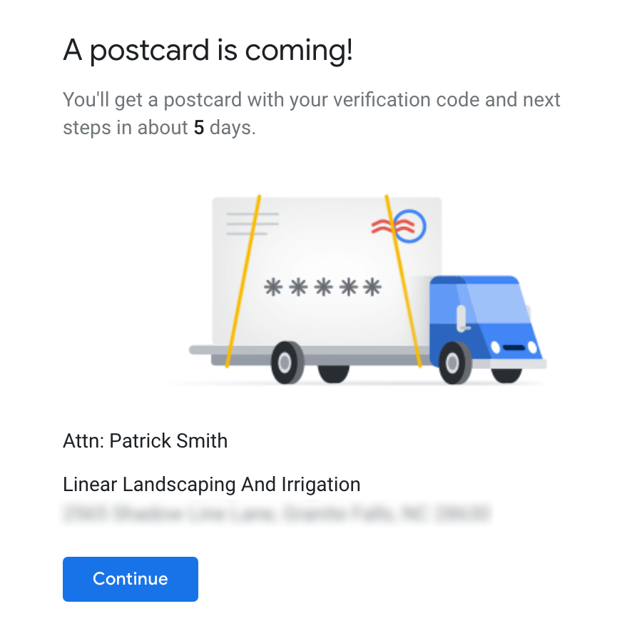 Your Private School: Cube Creative Design & Marketing image Google My Business Step 12: Postcard is on its way!