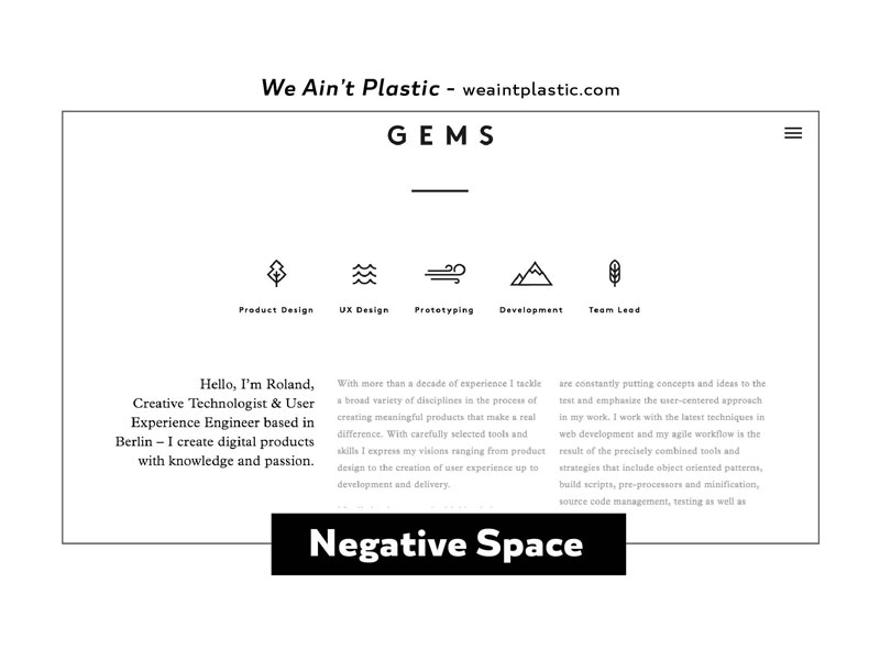 The Real Story Behind Ten Design Trends From image 2016 Design Trends - Negative Space 2