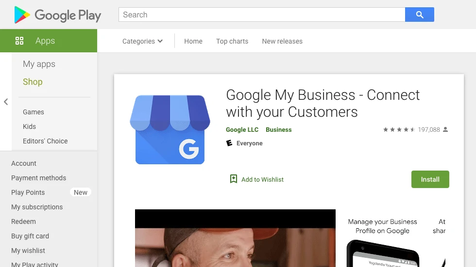 A Deep Dive Into Google My Business Listings image Google Play Sotre - Google My Business App