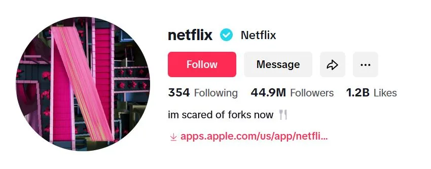 Screenshot of Netflix