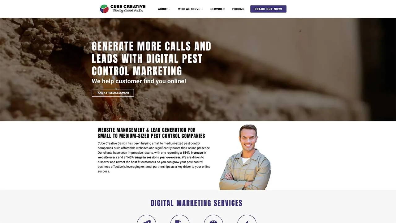 How to Pick a Pest Control SEO Agency (5-Step Guide) image Cube Creative Design