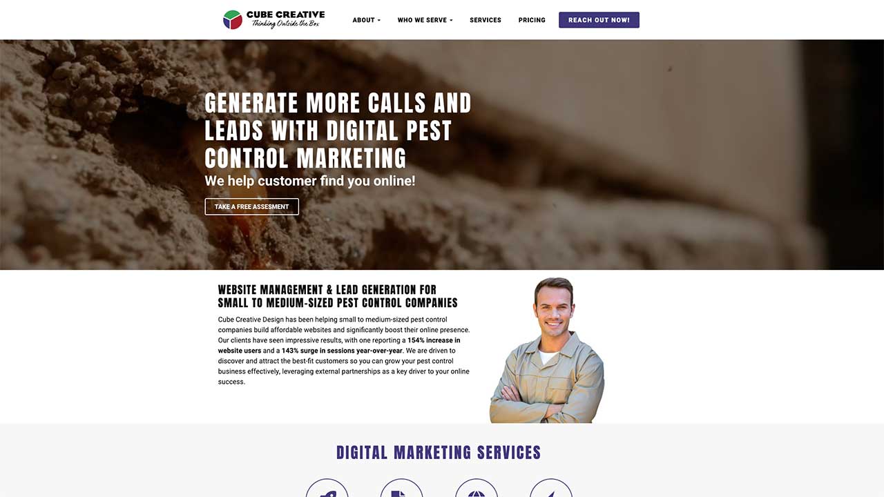 How to Pick a Pest Control SEO Agency (5-Step Guide) image Cube Creative Design