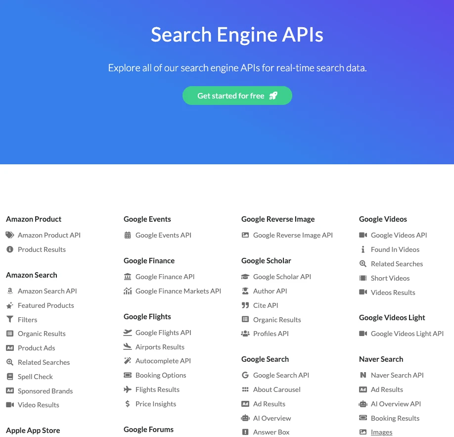 SearchApi screenshot