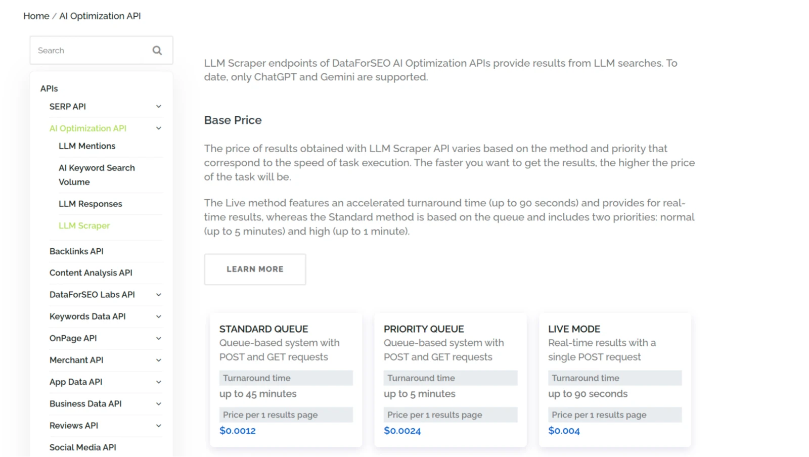 DataForSEO API