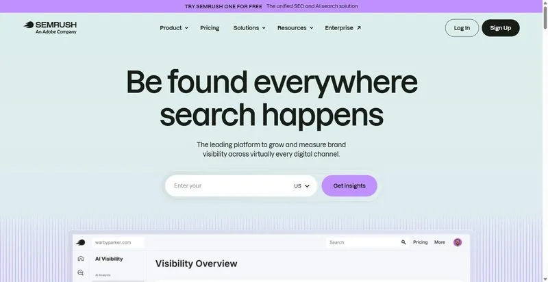 Discover 6 Best Competitor Analysis Tools for Agencies in 2026 - Cube Creative Design | Digital Marketing image Semrush screenshot