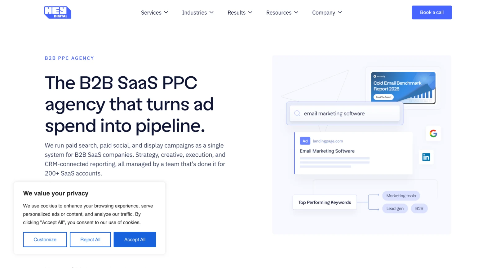 6 SaaS PPC Agencies Worth Shortlisting in 2026 - Cube Creative Design | Digital Marketing image Hey Digital