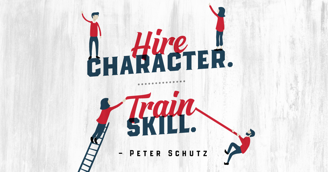 Quotes to Get Through a Manic: Avoid These Costly Mistakes image Hire character. Train skill. –Peter Schutz quote