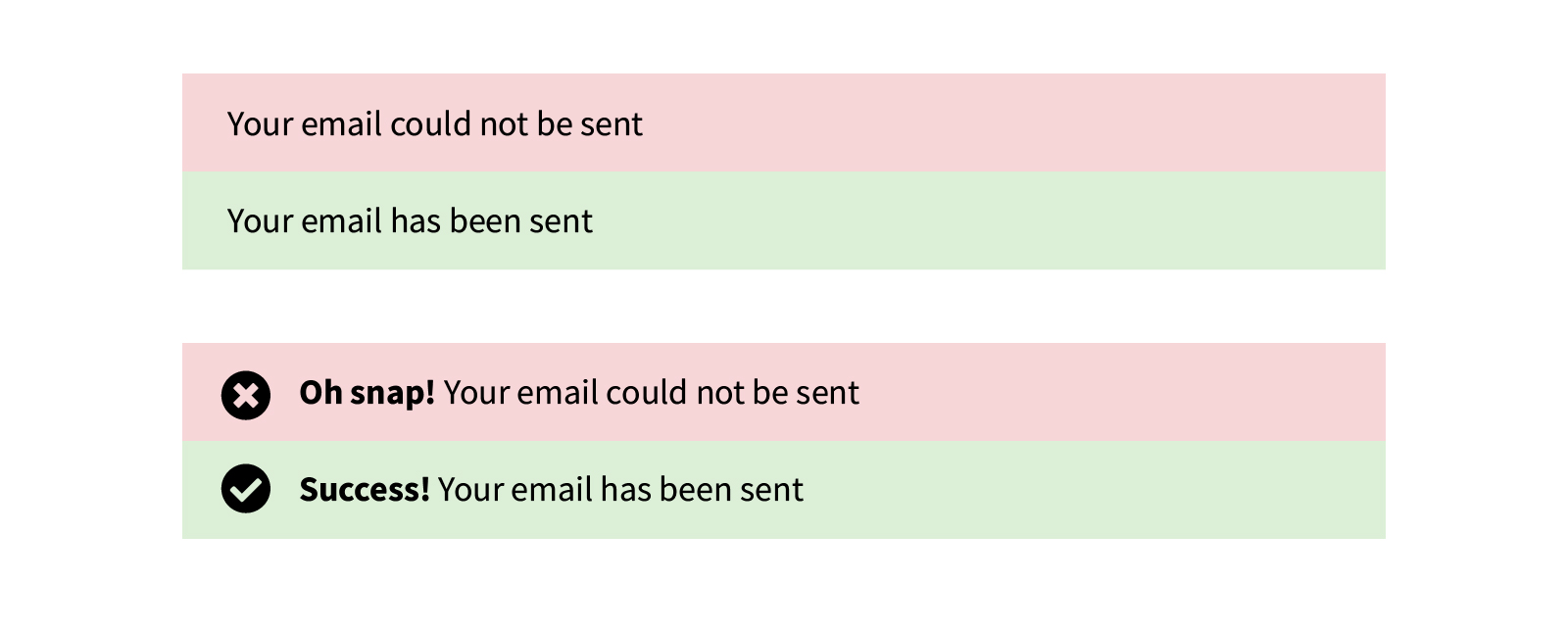 Color and Website: Real Examples From Real Businesses image Issues, errors, and warnings can’t rely only on color alone