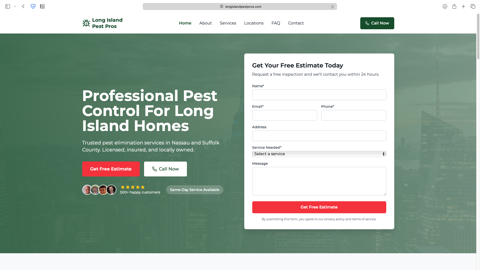 Designing UX for Specialized Niches Long Island Pest Pros