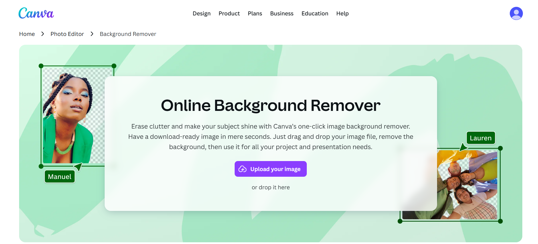 Remove Image Backgrounds Fast: 4 Tools That Work image Canva interface for removing image backgrounds online