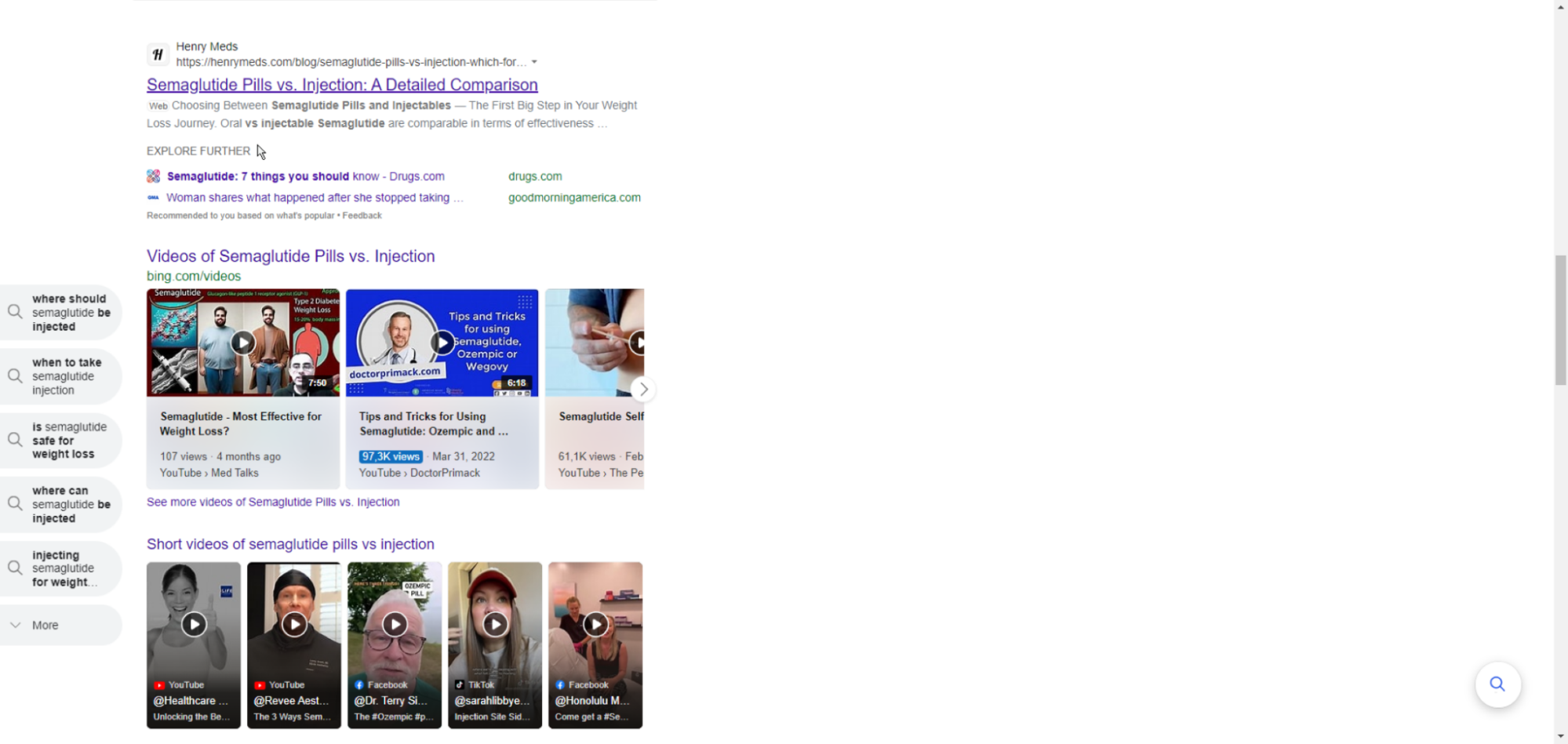 Henry Meds article on bing search results