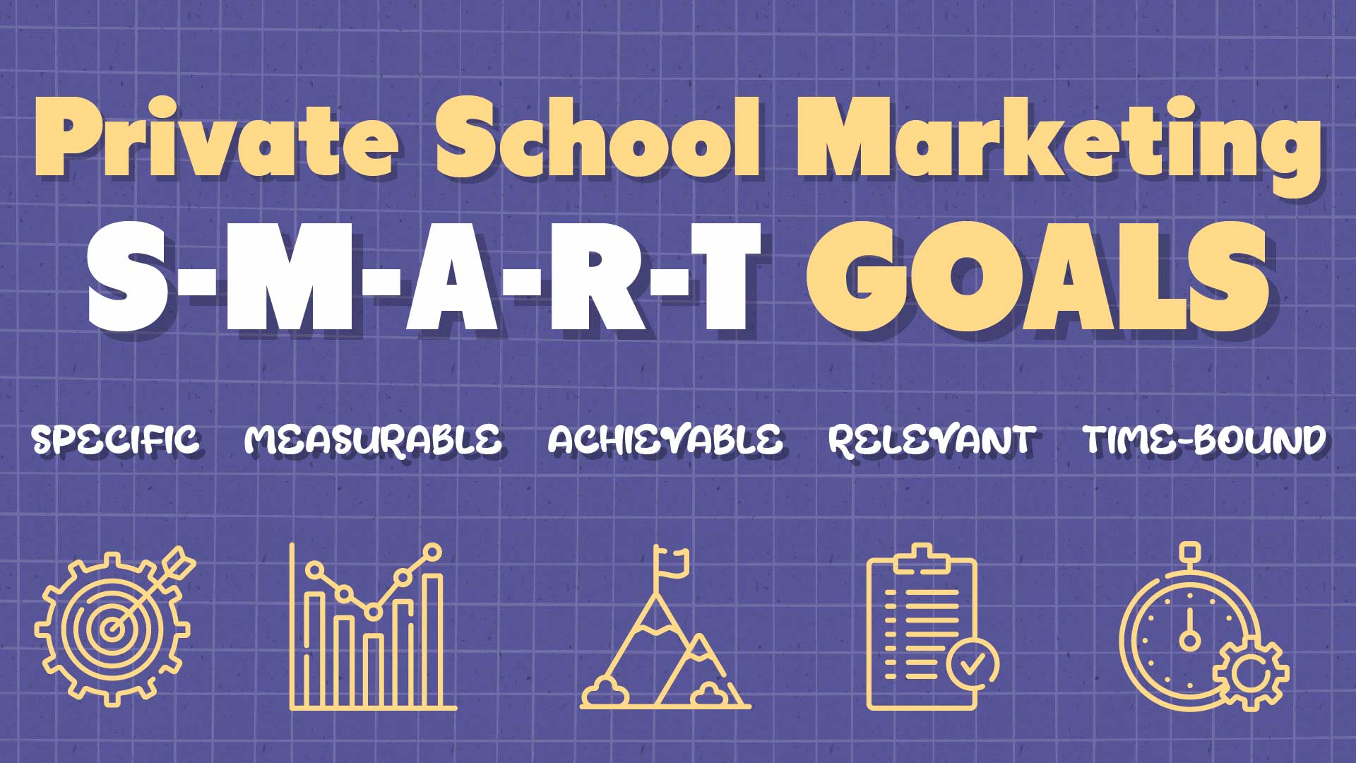 A 9-Step Guide to SMART Objectives for K-12 Private Schools image Private School Marketing SMART Goals Infographic