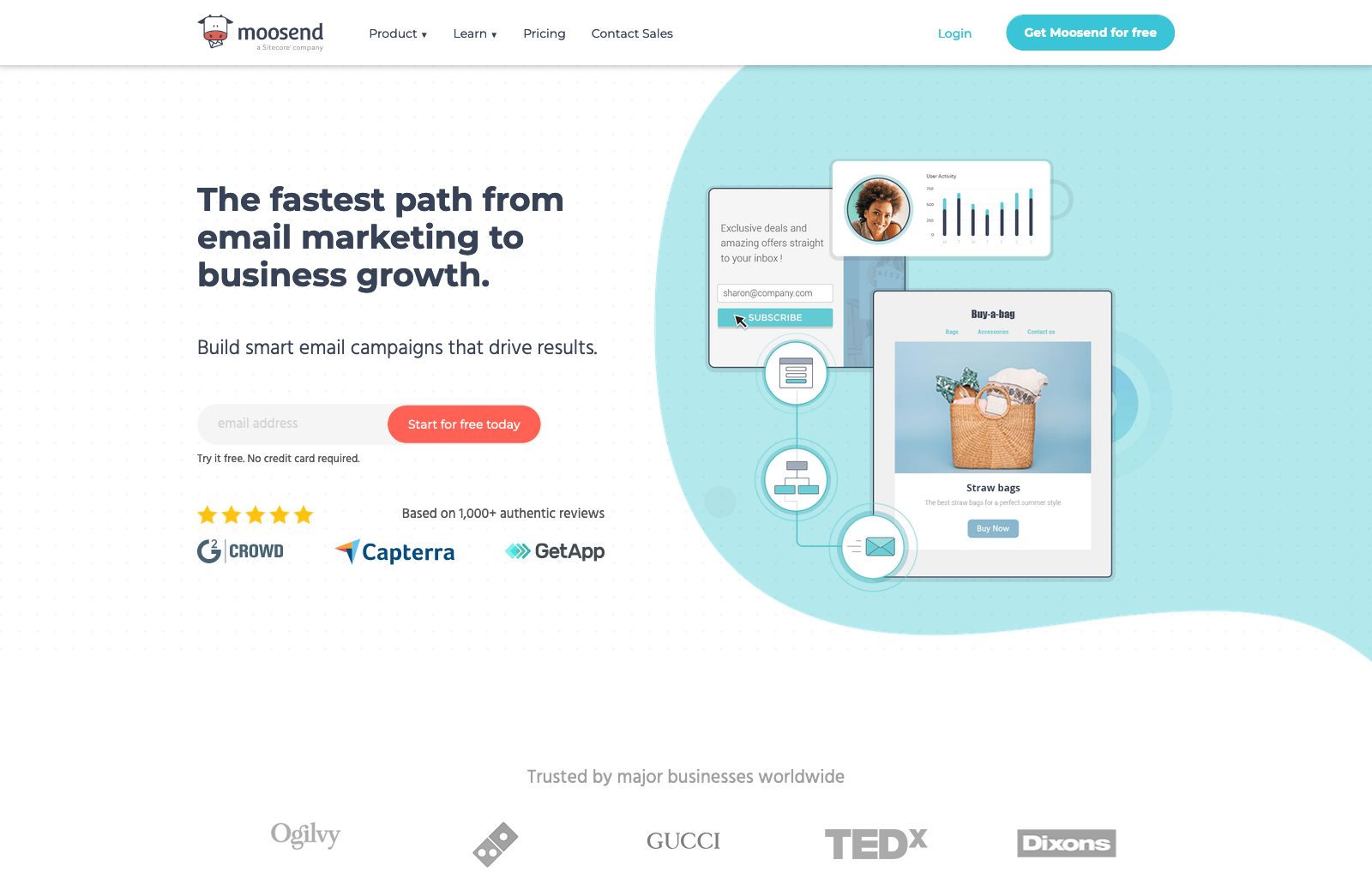 Email Platforms for Schools: 7 Options Compared image MooSend