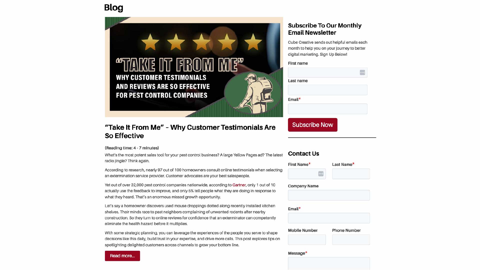 Your Pest Control Website Is Missing These 11 Features image Knowledge is Authority