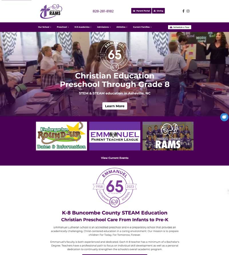 Emmanuel Lutheran: How a New Website Drove Enrollment image els Emmanuel Lutheran: How a New Website Drove Enrollment